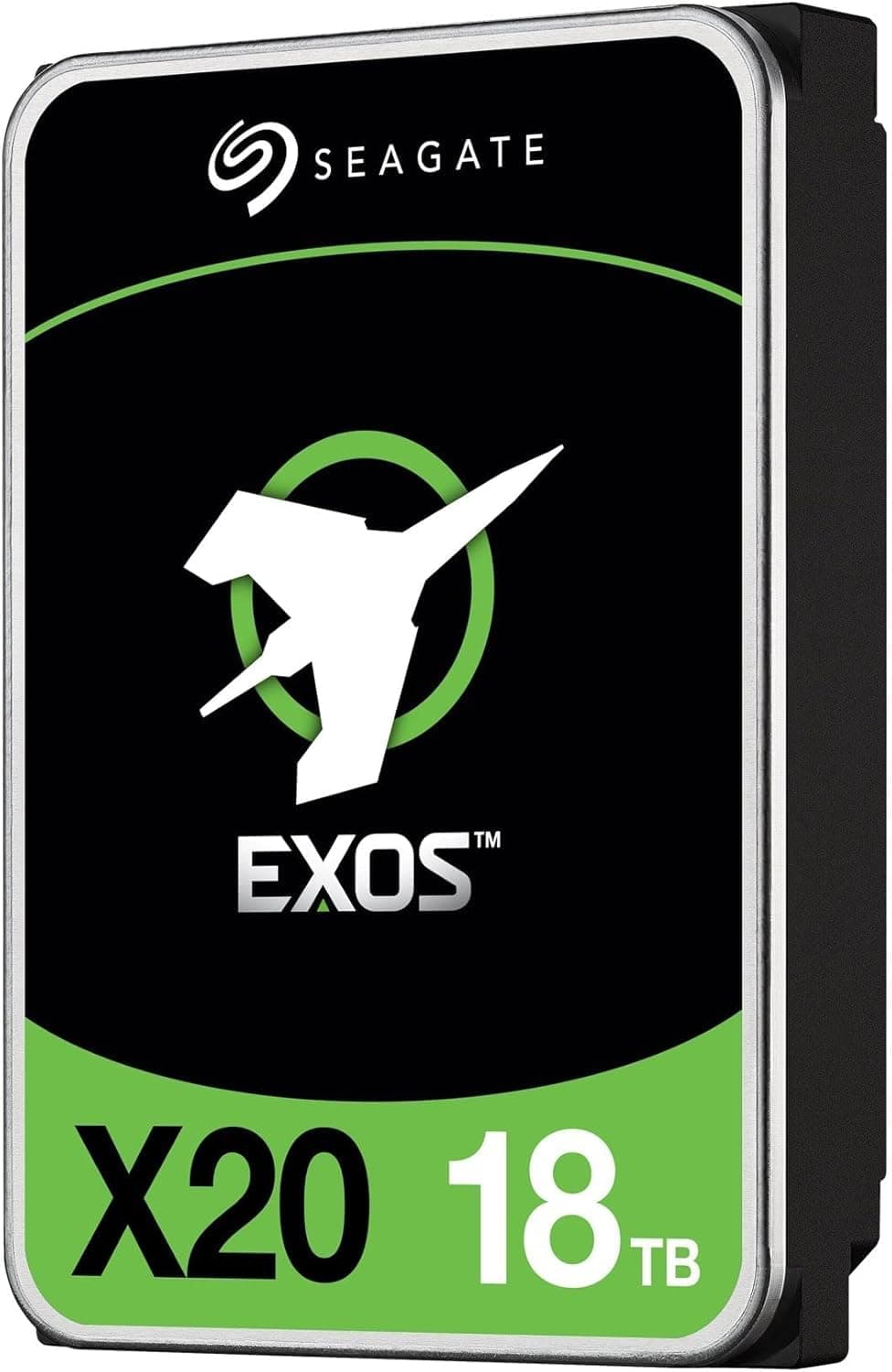 Seagate ST18000NM003D 18TB Exos X20 Disco Duro SATA 3.5", SATA 6Gb/s, 7200 rpm, 256 MB Cache, 512E, 4.16 ms, NCQ