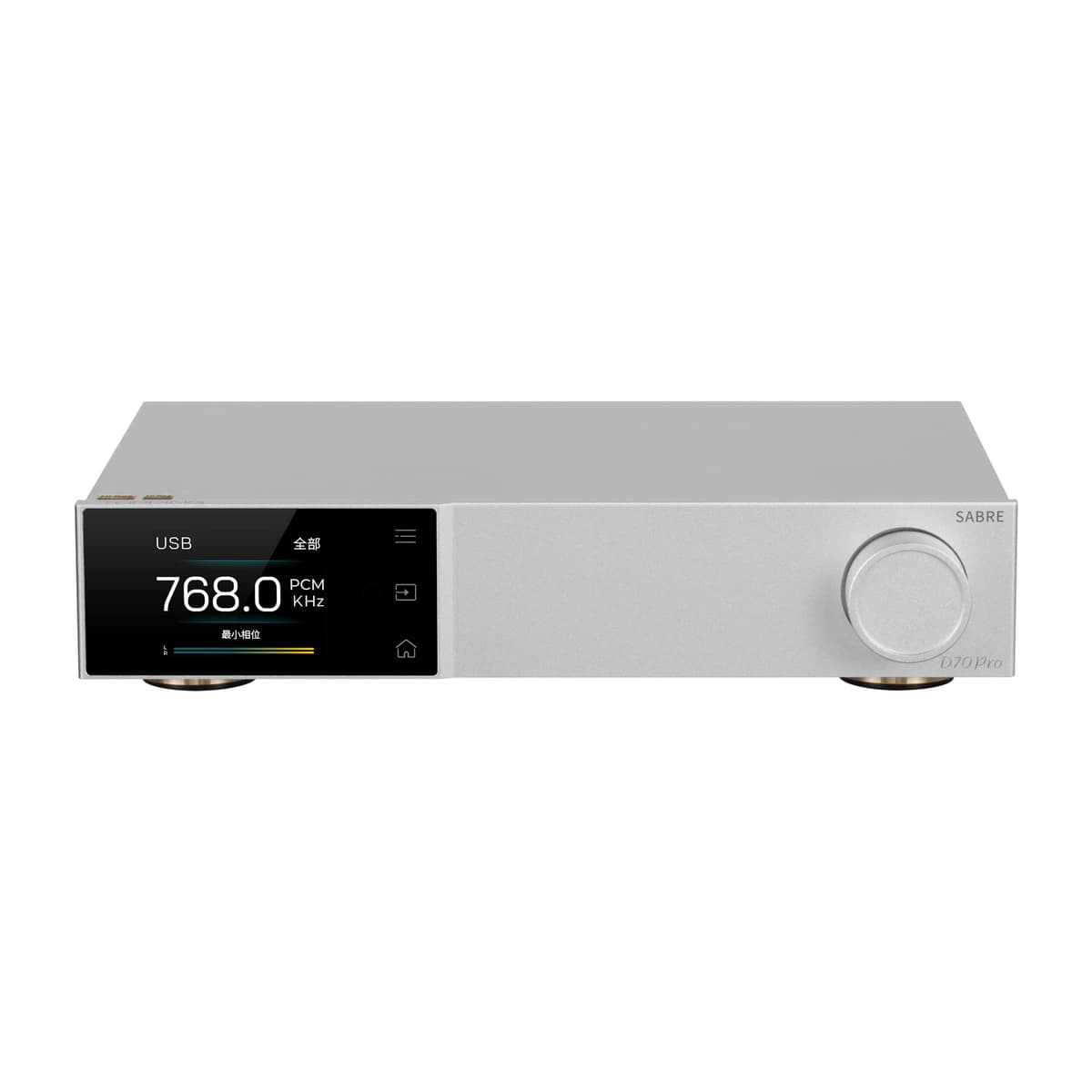 Fanmusic Topping D70 PRO Sabre DAC ES9039SPRO XU316 Bluetooth 5.1 LDAC Aptx-Adaptive Decodificador HiFi (Plata)