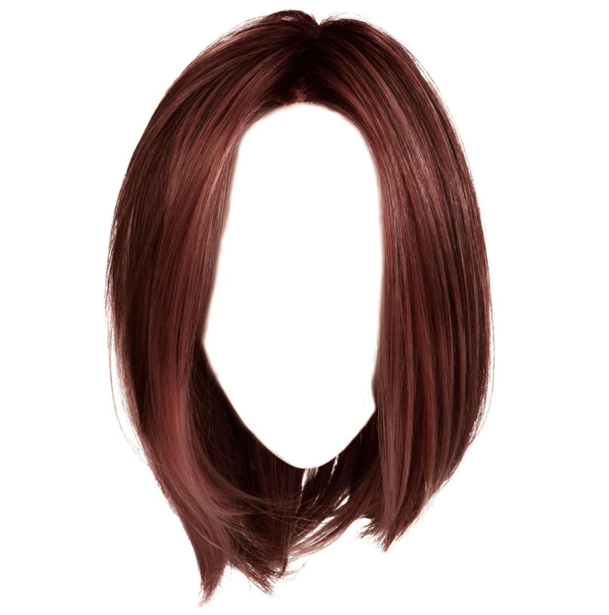 Hair u wear Raquel Welch Cruise Control Peluca bob estilo pageboy de largo medio anudada a mano, talla estándar - RL33/35 Deepest Ruby
