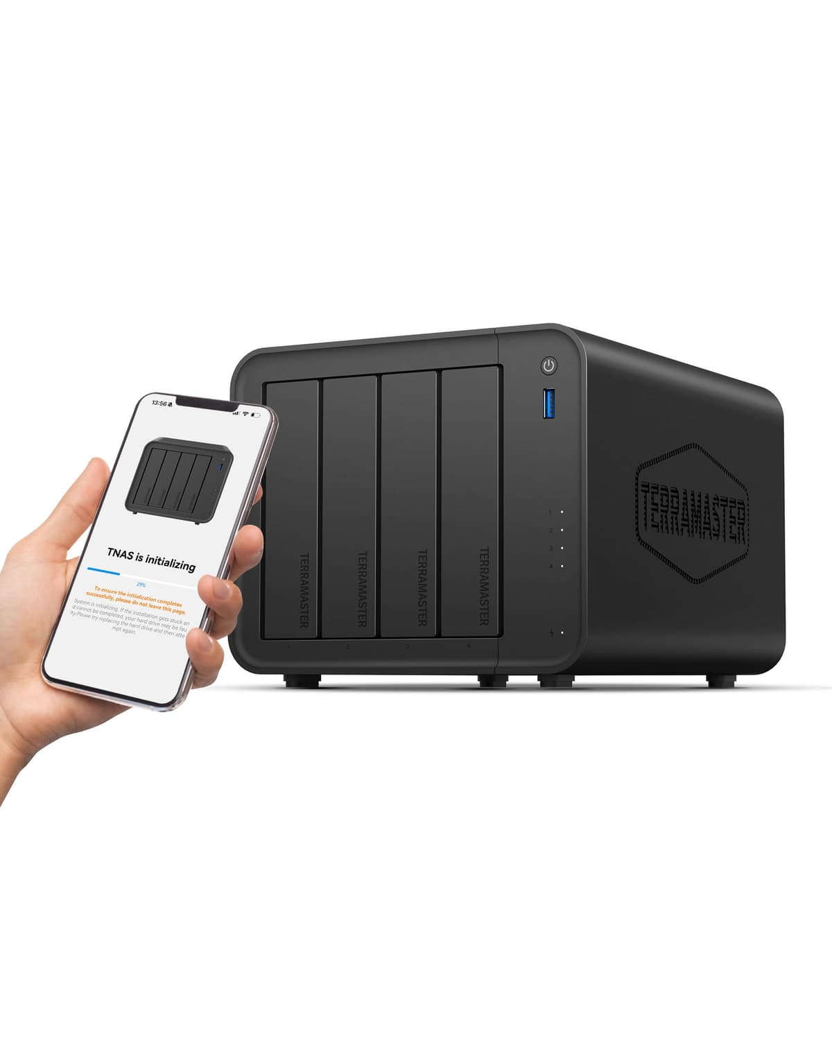 TERRAMASTER F4-425 NAS de 4 bahías - CPU Intel x86 de cuatro núcleos, 4 GB RAM, LAN 2.5 GbE, servidor multimedia de almacenamiento en red para usuarios domésticos (sin discos)