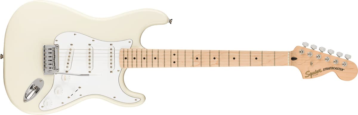 Fender Guitarra Eléctrica Squier Affinity Series Stratocaster - Blanco Olímpico con Diapasón de Arce 0378002505
