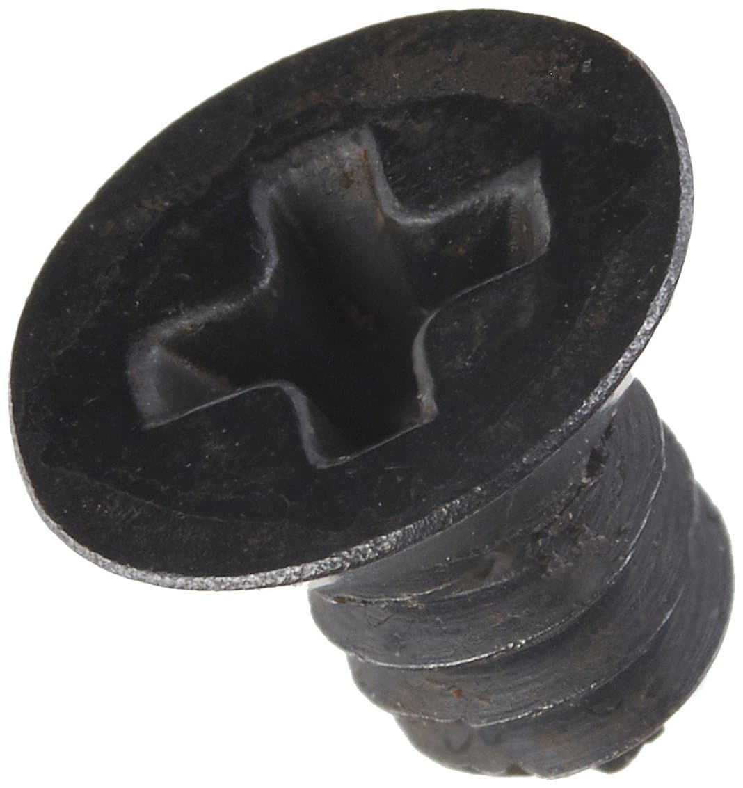 Small Parts 0403RPUB Tornillo de rosca laminada para metal, acabado óxido negro, cabeza plana con rebaje 82 grados, huella Phillips, tamaño de rosca #4-40, longitud 3/16" (paquete de 100)