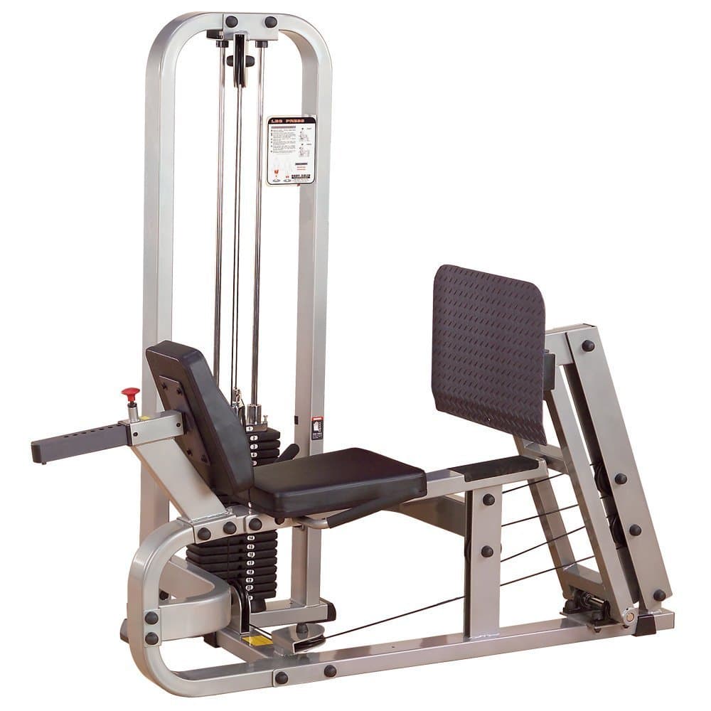 Body Solid (SLP500G/3) Máquina de Prensa de Piernas ProClubLine, Rango Completo de Movimiento para Entrenamiento Completo de Piernas y Gemelos con Respaldo Ajustable DuraFirm, Máquinas de Pesas para Gimnasio Comercial y Hogar