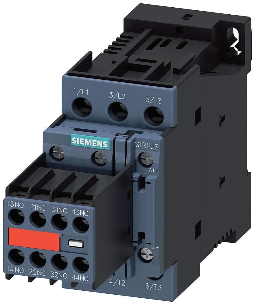 Siemens 3RT20281BB443MA0 Contactor magnético IEC 24VDC, 3 polos, S0