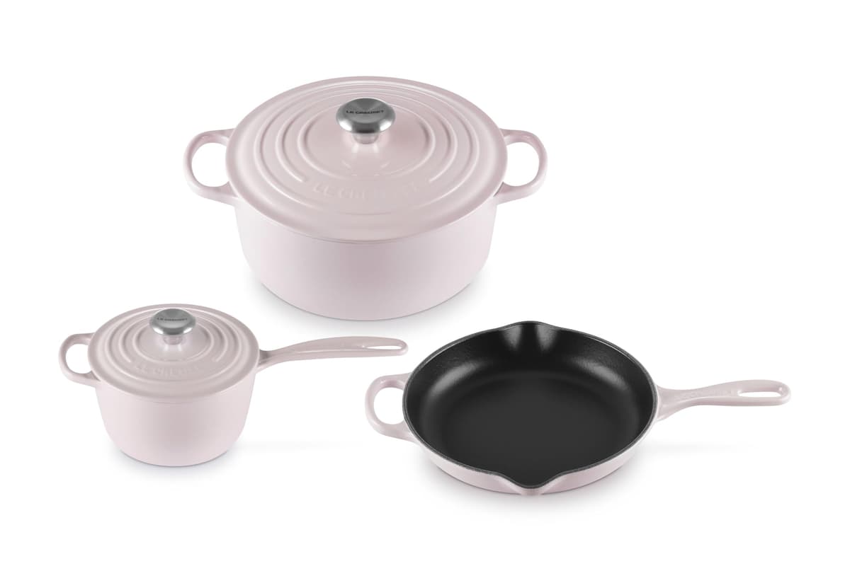 Le Creuset Signature Set de 5 piezas en hierro fundido esmaltado - Shallot MS1605-65SS