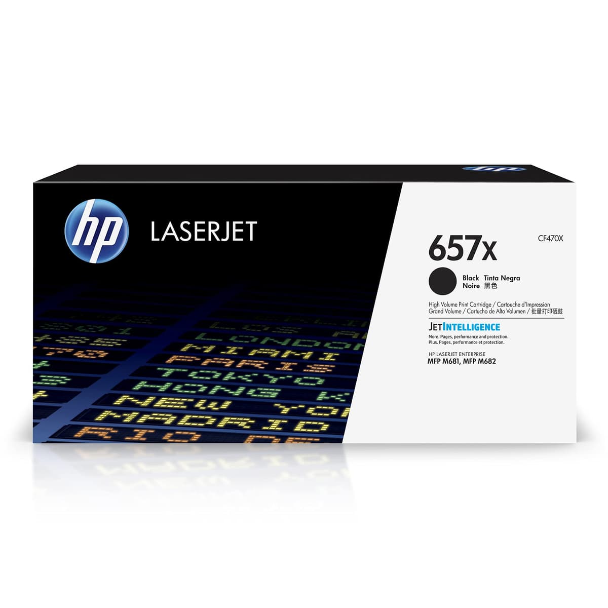 Cartucho de tóner HP 657X negro alta capacidad CF470X