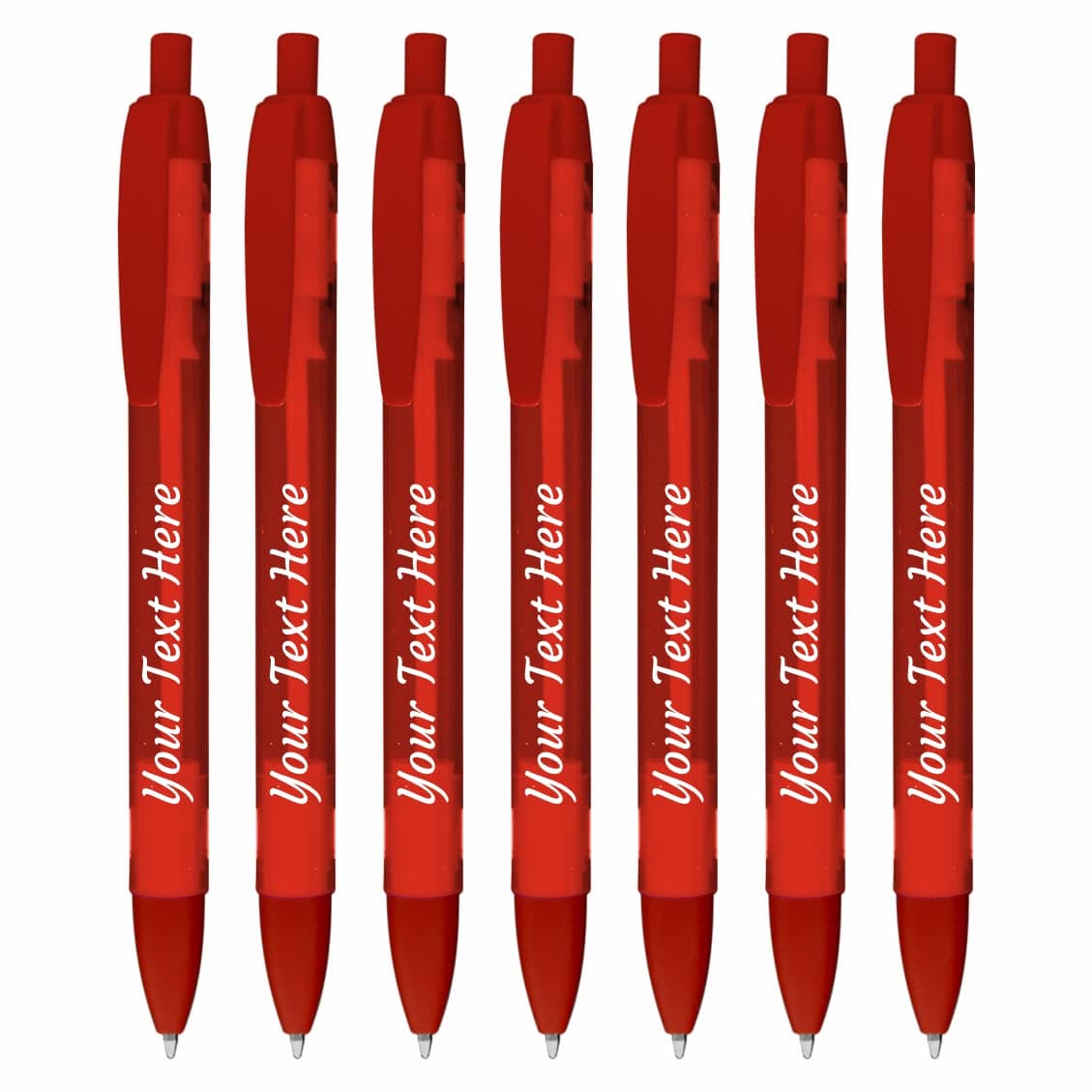 Bolígrafos personalizados 911pens, pack de 500, barril ancho esmerilado, rojo 125CST-0500-Red