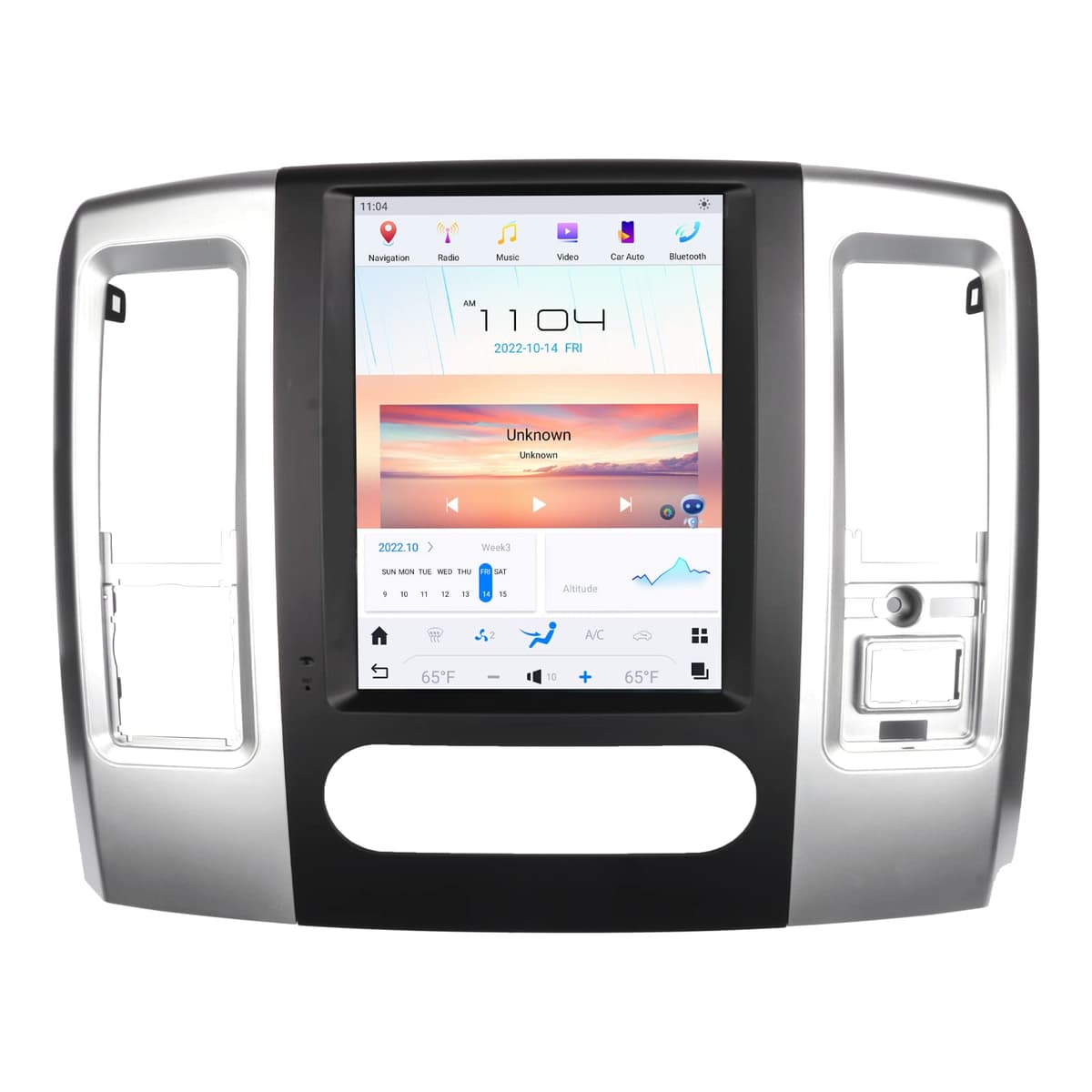 Radio NAKEVICH Android 11 Qualcomm para Dodge RAM 2008-2012 Tres Asientos (8GB+128GB)