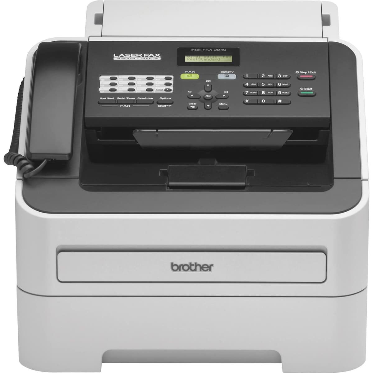 Brother IntelliFax 2940 Fax láser para negocios con ADF y bandeja de 250 hojas