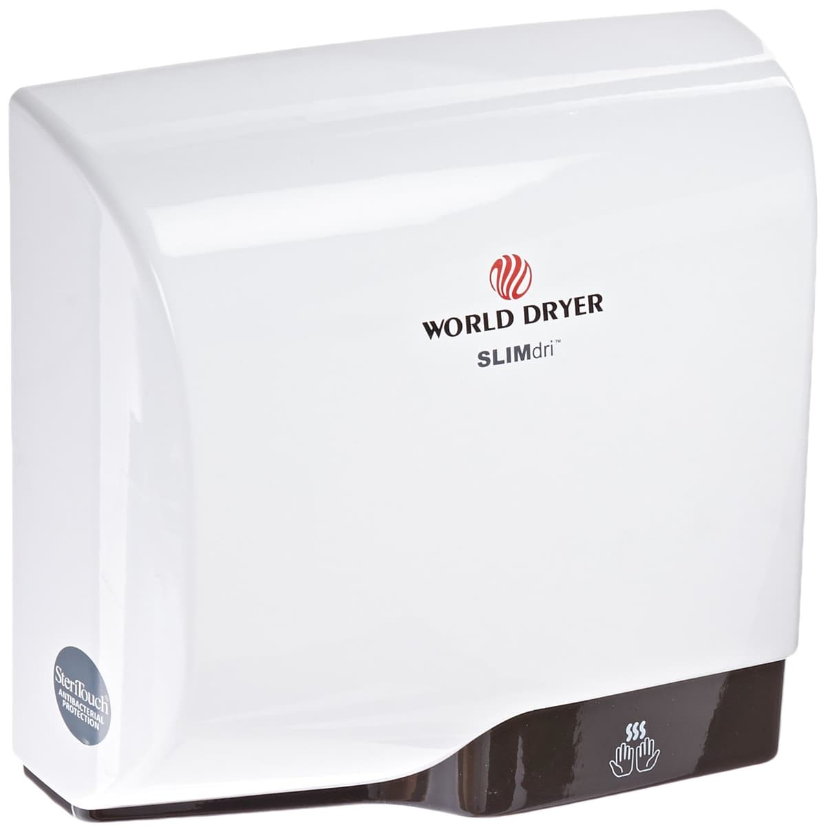 World Dryer L-974 SLIMdri Secador de manos automático superficie, aluminio blanco