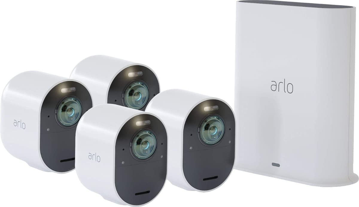 Arlo Ultra 4K Inalámbricas HDR Cámaras de Seguridad / Paquete de 4 cámaras VMS5440-100NAS