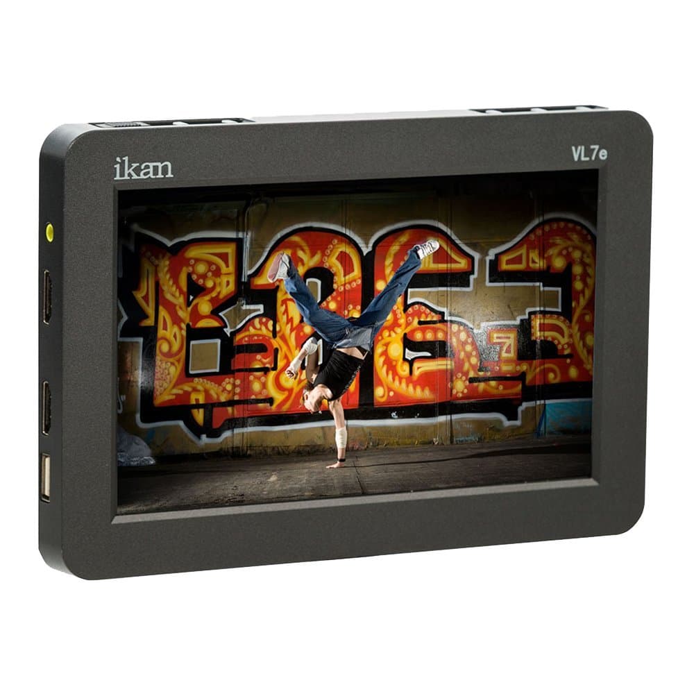 Monitor de campo HDMI Ikan VL7e de 7" con placa para batería Canon E6 (Negro)