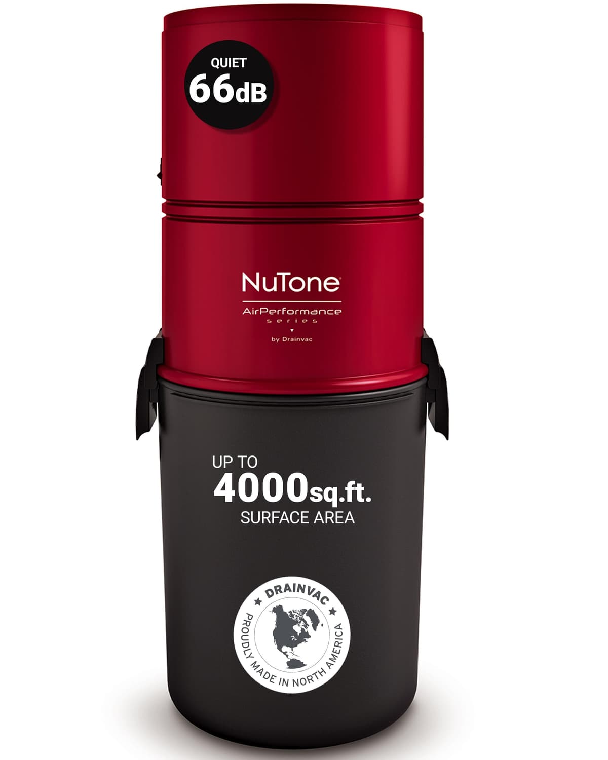 Drainvac Broan-NuTone AP5501 Sistema central de aspiración residencial, 550 Air Watts, anti-vibración
