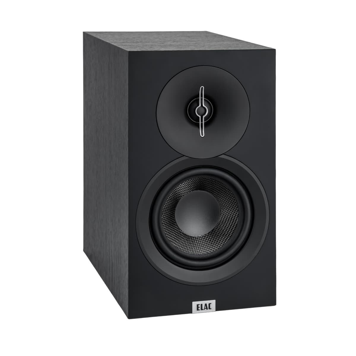 ELAC Debut 3.0 DB53-BK Altavoces de Estantería, Fresno Negro (Par) - Tweeter de Cúpula de Aluminio de 1” y Woofer de Fibra de Aramida de 5.25” - 2 Vías Bass Reflex - Respuesta de 48 Hz a 38 kHz