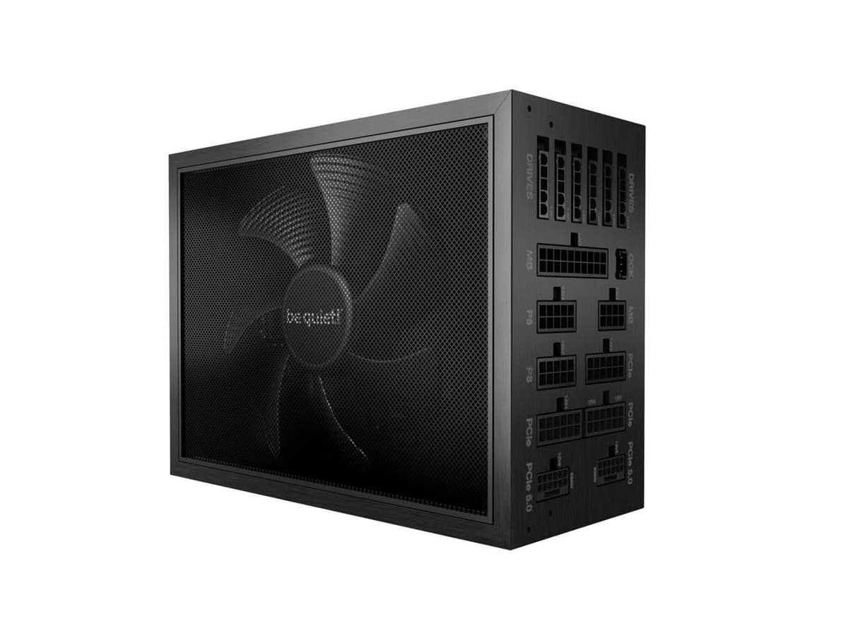be quiet! Dark Power Pro 13 1300W Fuente de Poder | Compatible ATX 3.1 | 80 Plus Titanium | Regulación Digital para Tarjetas Gráficas PCIe 5.0 y PCIe 6+2, | Incluye 2 Cables 12VHPWR | BN500