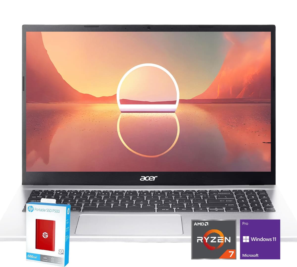acer Aspire 3 - Ryzen 7 5700U, 15.6" FHD, 64GB RAM, 4.5TB SSD, Windows 11 Pro