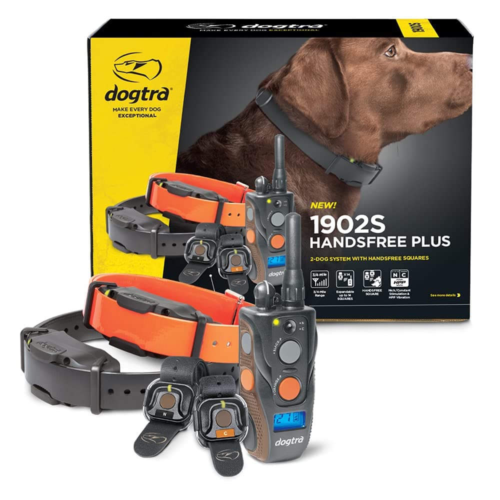Dogtra 1902S HANDSFREE Plus - Collar de Entrenamiento Remoto para 2 Perros 644622020819