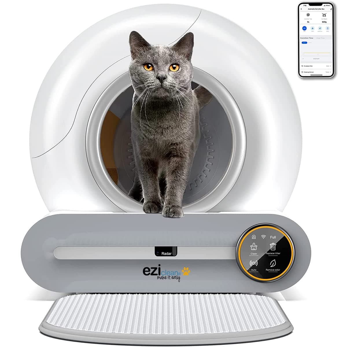 Caja de Arena para Gatos eziclean Robot Autolimpiante K8i 3760190149794