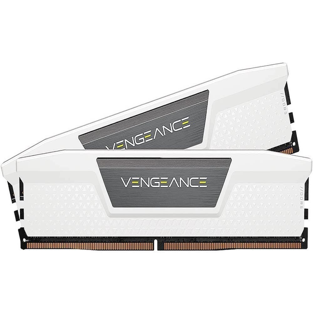 CORSAIR VENGEANCE DDR5 64GB (2x32GB) 5200MHz CL40 Intel XMP iCUE Blanco CMK64GX5M2B5200C40W