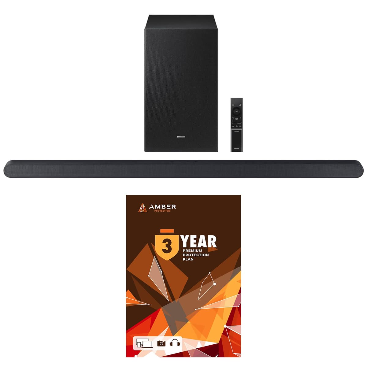 Samsung HW-S700D 3.1Ch Ultra-Slim Soundbar y Subwoofer con Plan Amber 3 Años (2024) BNDL_HWS700D-WRTY3-AMBER-SC