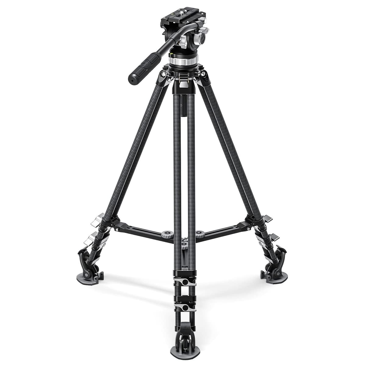 Leofoto LVC-253C+BV-15 Tripié de Carbono King Kong Serie con Cabezal Fluido