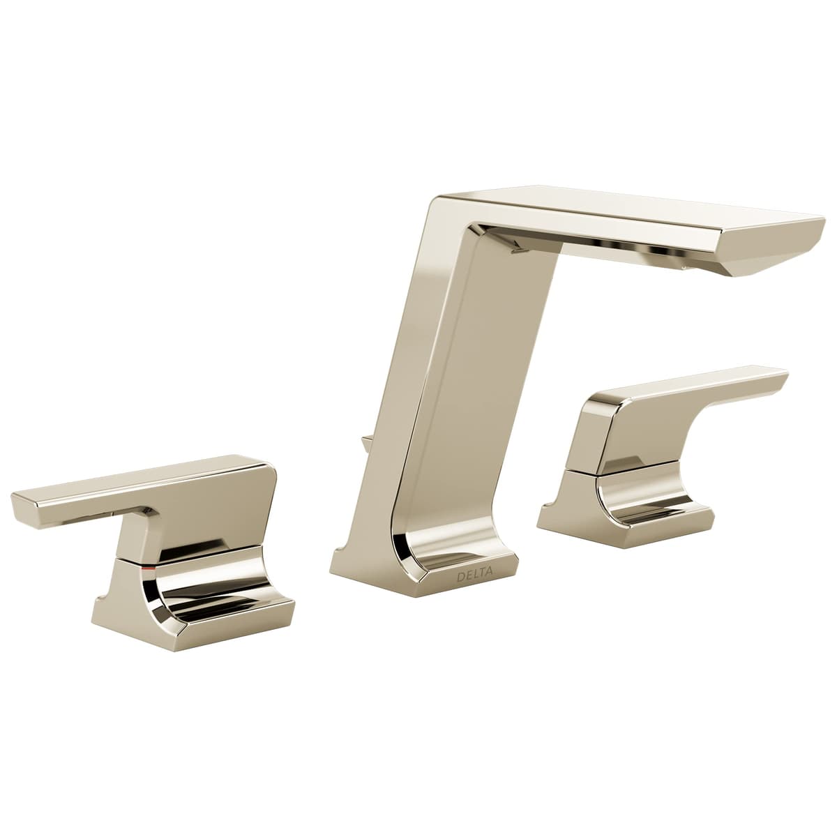 Grifería para baño Delta Pivotal Lumicoat pulido níquel 3 hoyos 8 pulgadas 3599LF-PN-PR-MPU