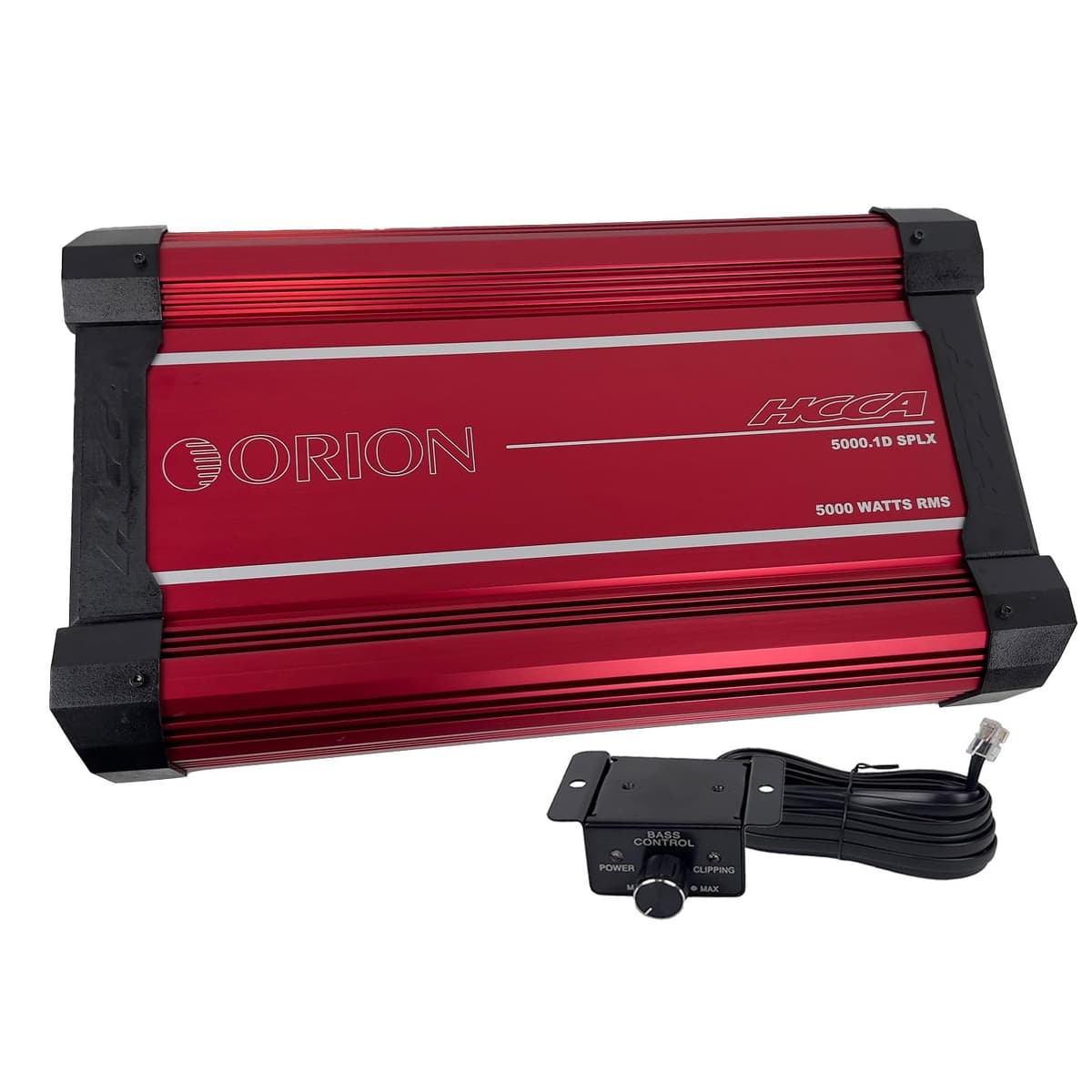 Orion HCCA5000.1DSPLX Amplificador Monoblock Clase D Alta Potencia 1 Ohm Estable, Bass Knob