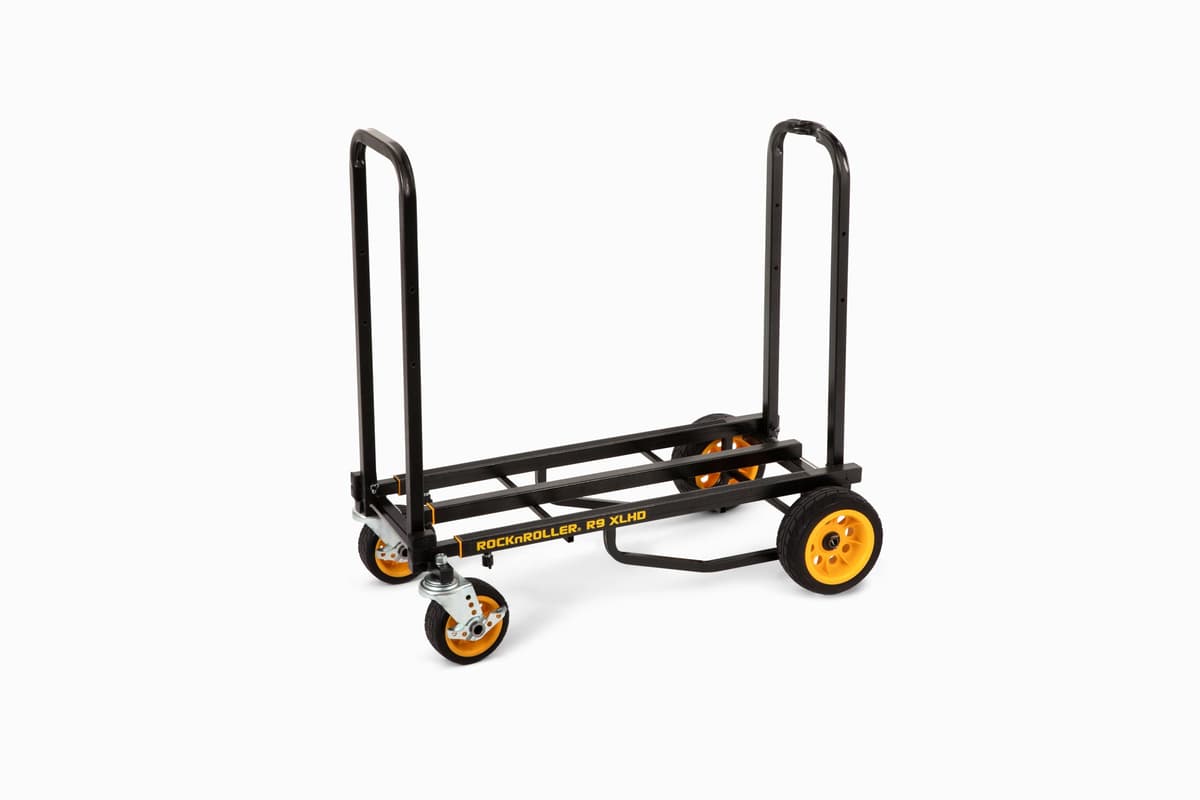 Rock-N-Roller Multi-Cart R9XLHD, Carro de Equipos Mighty Plus 8 en 1, ajustable de 38" a 60", R9XLHD