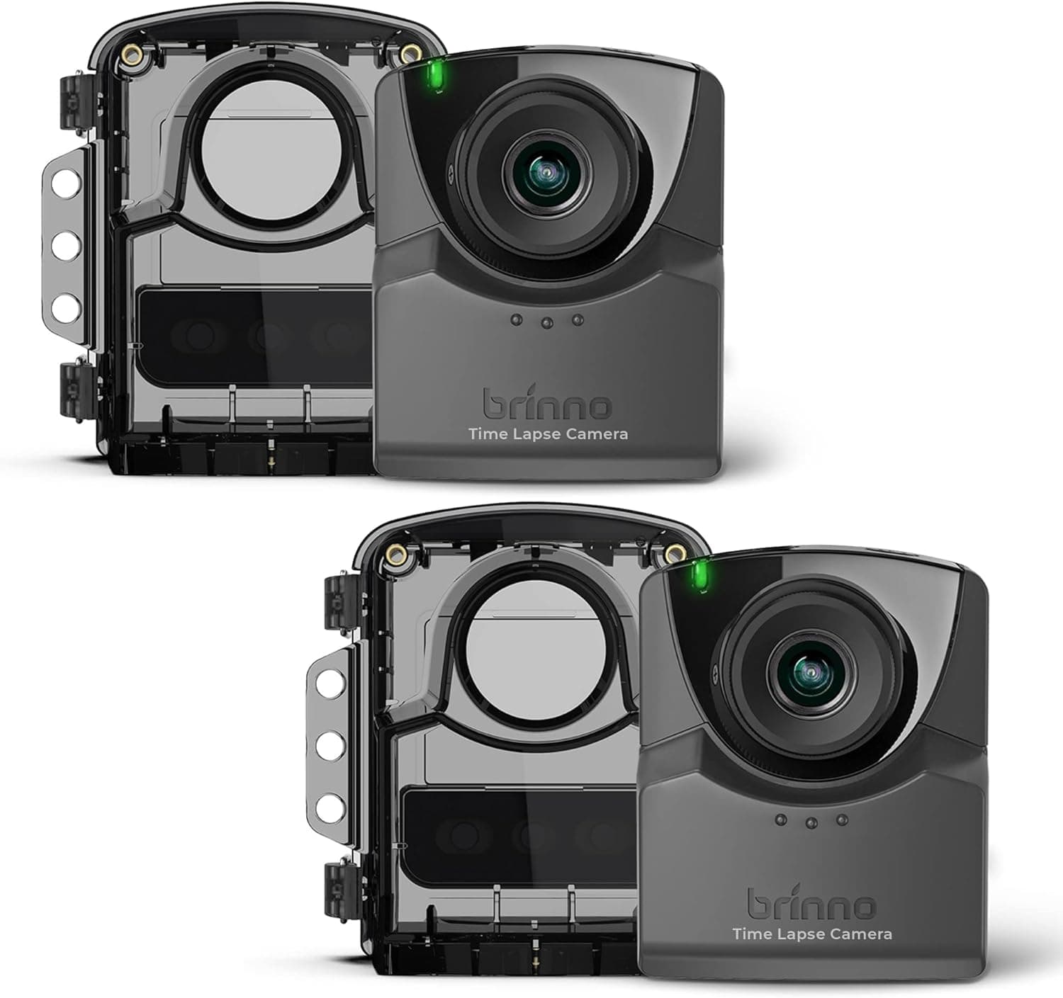 Brinno TLC2020 Time Lapse Camera Pack 2x con Estuches ATH1000 TLC2020+ATH1000-2P