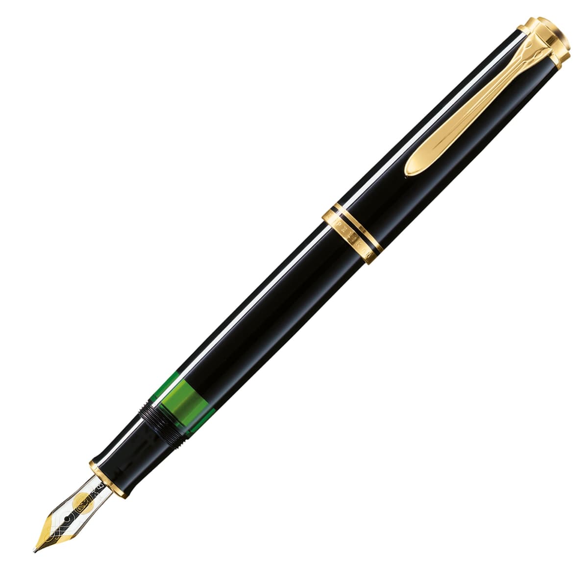 Pluma fuente Pelikan Souverän M600, punta M, negra 980136