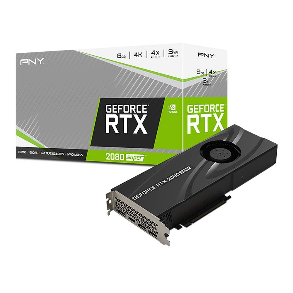 PNY GeForce RTX 2080 Super 8GB Ventilador Disipador Tarjeta Gráfica VCG20808SBLMPB
