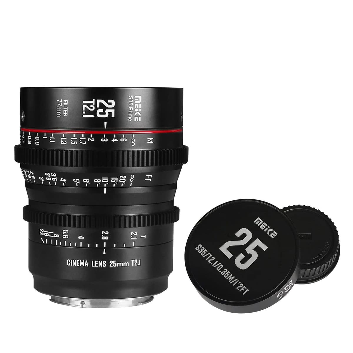 MEKE Meike MK-25mm T2.1 EF (S35) lente cine 25mm T2.1 para montura EF (S35)
