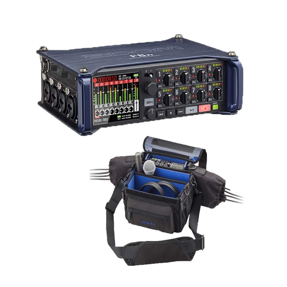 Sound Systems Zoom F8n MultiTrack Field Recorder + Funda protectora PCF-8n para F8n, F8 y F4