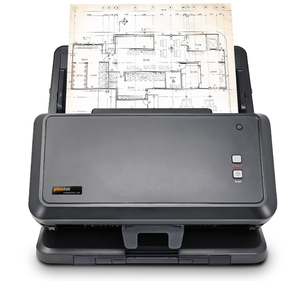 Plustek S30 Escáner de Documentos Gran Formato Dúplex Hasta 12" de Ancho y 200" de Largo