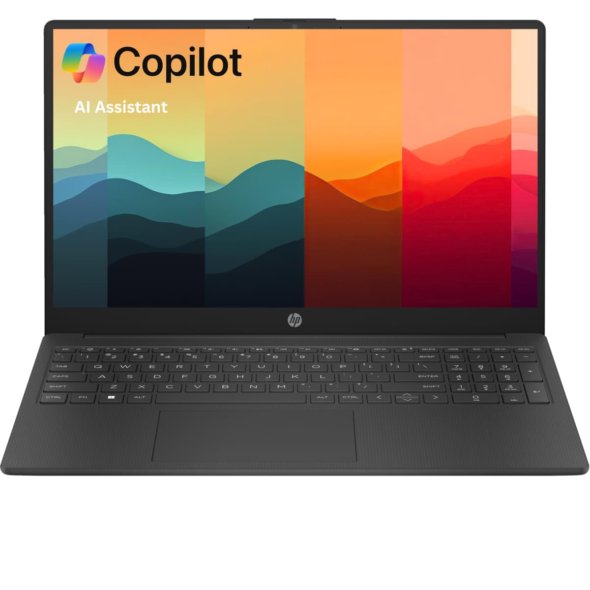 HP Laptop de 15.6" con Microsoft 365 - 8 GB de memoria - 1.1 TB de almacenamiento - Intel Inside | Pantalla antiparpadeo, 128 GB SSD y 1 TB en la nube, CPU de 4 núcleos, carga rápida y 12 h de batería, sin mouse, negro