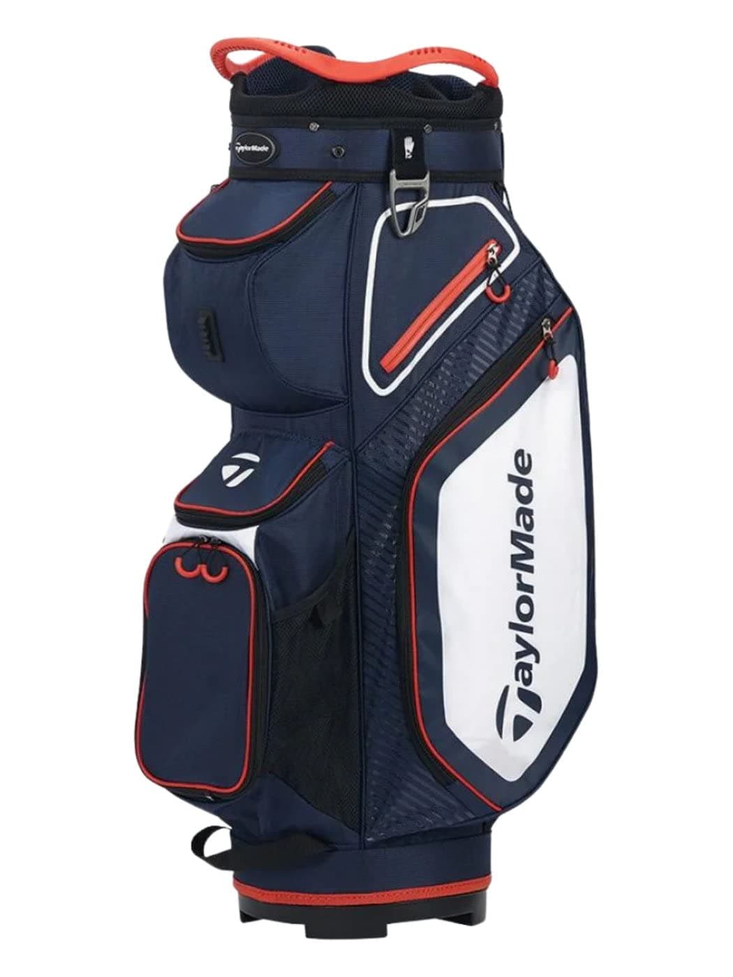TaylorMade Pro 8.0 Cart Bag, Navy/White/Red, One Size N7766901