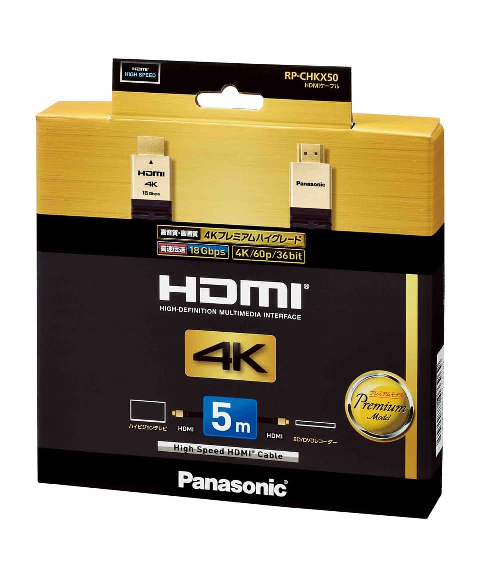 Panasonic RP-CHKX50-K Cable HDMI 5.0 m Negro