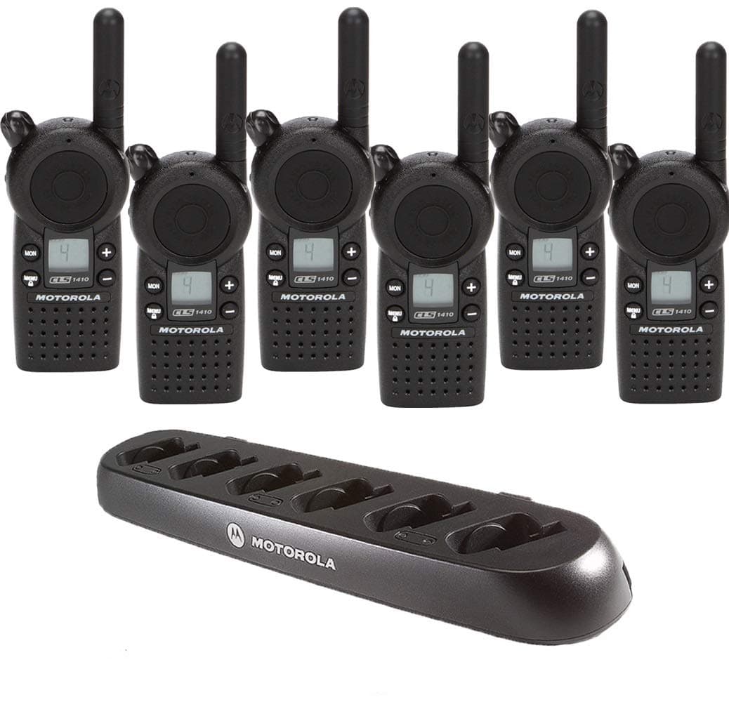 Motorola CLS1410 - Paquete 6 radios UHF 1W 4 canales y cargador 56531 SG_B079Z1PNJR_US