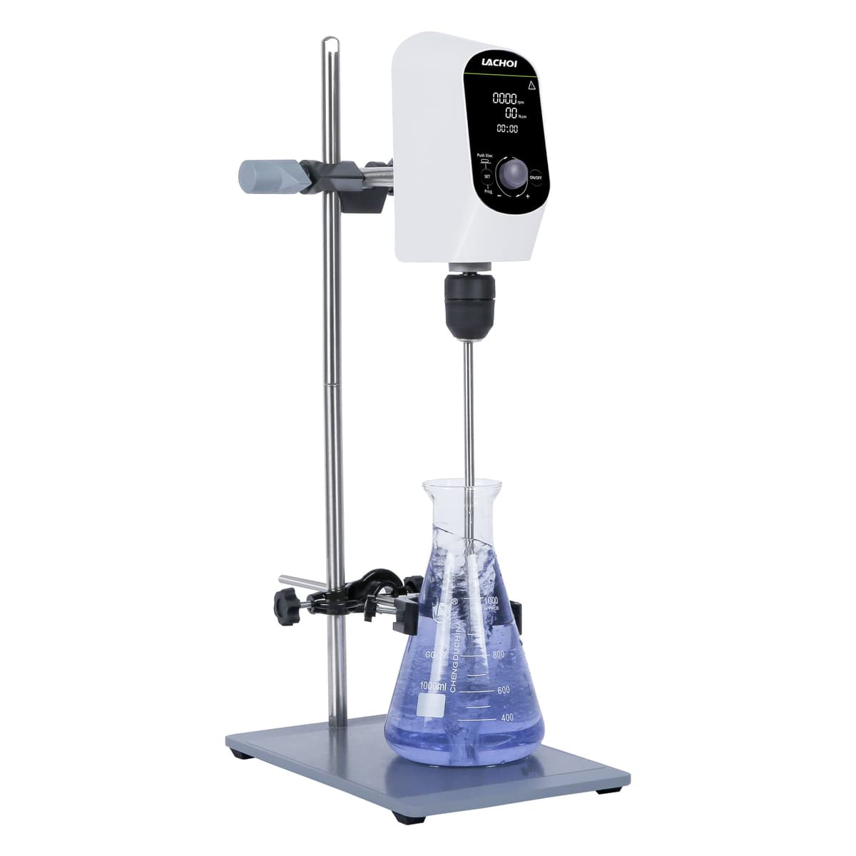 LACHOI Overhead Stirrer Mixer eléctrico digital 100-2000 RPM con temporizador y pantalla LCD H-4
