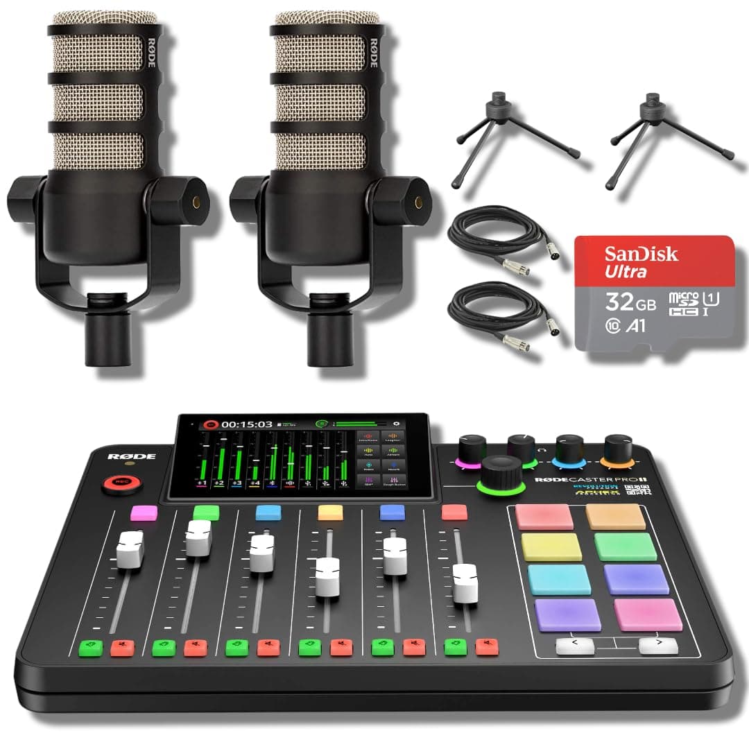 StreamEye Rode RODECaster Pro 2 Bundle para dos personas - Consola + PodMic + accesorios Two-Person Bundle