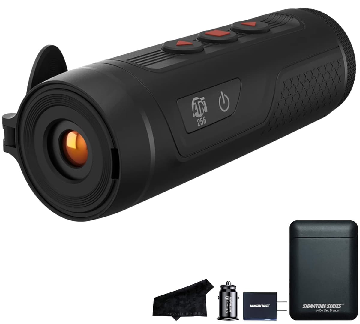 Certified Brands ATN BlazeSeeker 210 1.5-12x Monocular Térmico 256x192 con 1.6GB memoria interna y Kit Power XN-P01