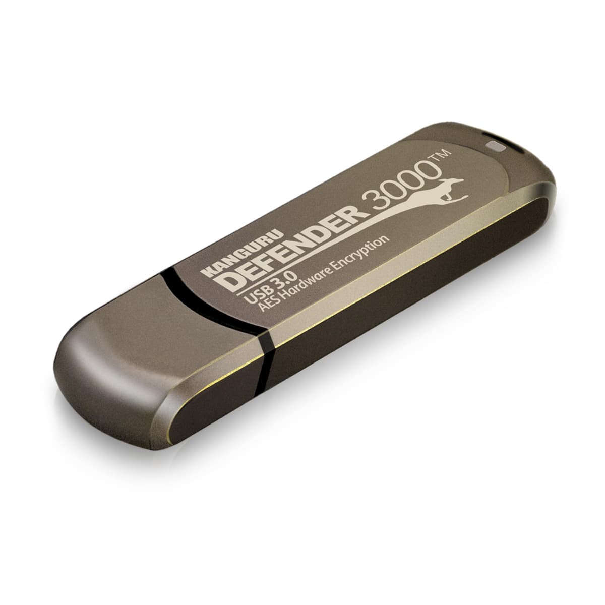 Kanguru Defender 3000 - Unidad Flash Cifrada por Hardware de 512 GB - Certificada FIPS 140-2 Nivel 3 - USB 3.0 SuperSpeed - Resistente al Agua KDF3000-512G