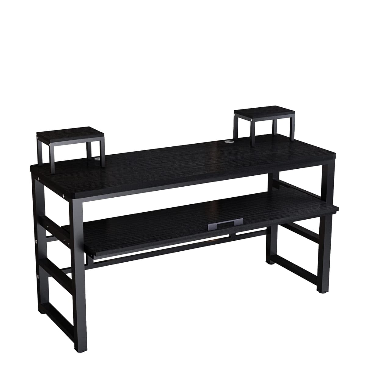 Escritorio Zreephy estudio musical 63" con bandeja para teclado piano (negro) MRD001