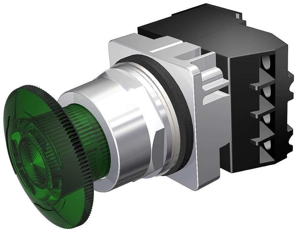 Siemens 52PR8HSA Unidad iluminada girar-para-liberar 30mm verde