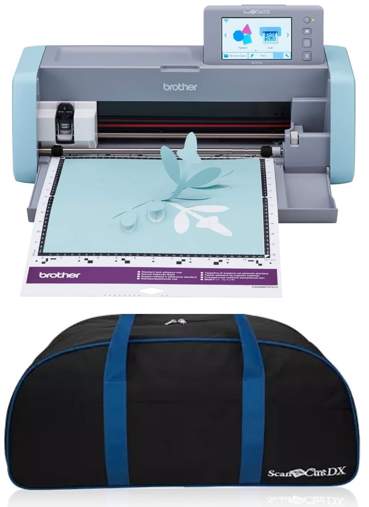 Brother ScanNCut SDX125E Máquina de corte electrónica con escáner + bolso CADXDUFFLEG