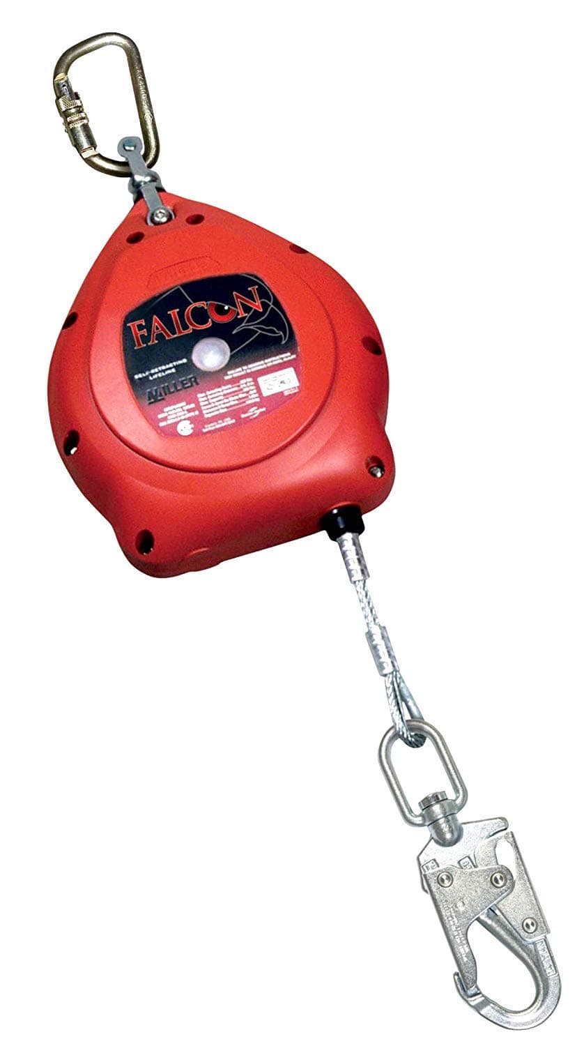 Miller Falcon MP30G-Z7/30FT cuerda auto-retractil galvanizada 30 pies con giratorio y mosquetón