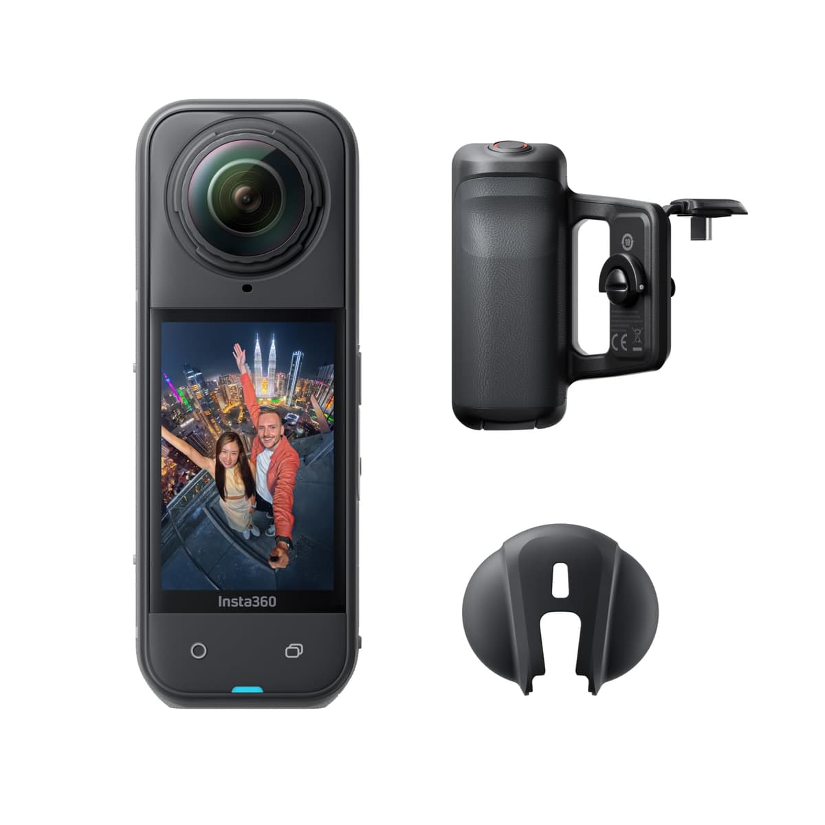 Insta360 X5 Photography Grip Bundle - Cámara 8K 360 con grip fotográfico y lente reemplazable CINSAAHA-XP