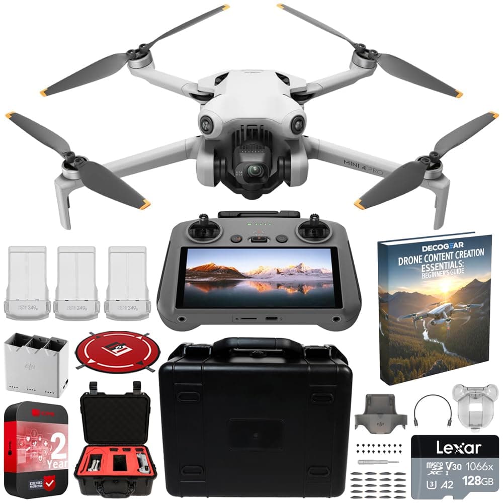 DJI Mini 4 Pro Fly More Combo (RC 2) + 3 baterías + estuche rígido + accesorios E222DJIMINI4PRFMC