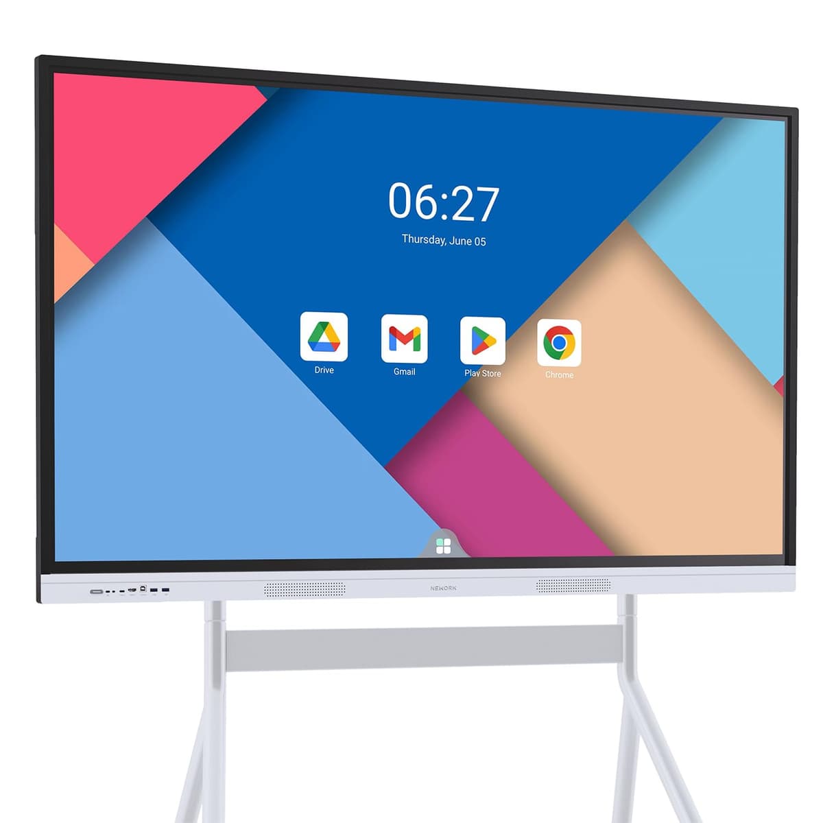 NEWORK NewBoard 55E 55" 4K Smart Board Google EDLA-certificado con Android 14 y 50 puntos táctiles (solo tablero)