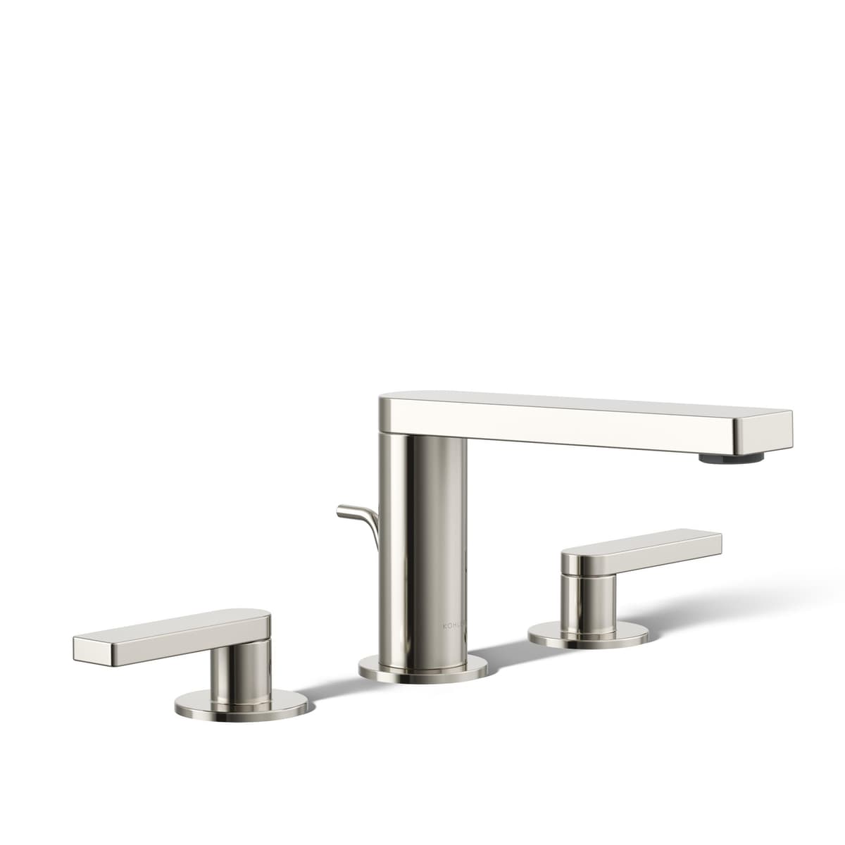 Kohler Composed Grifo Widespread para Lavabo con Manijas Palanca, Vibrant Polished Nickel 73060-4-SN